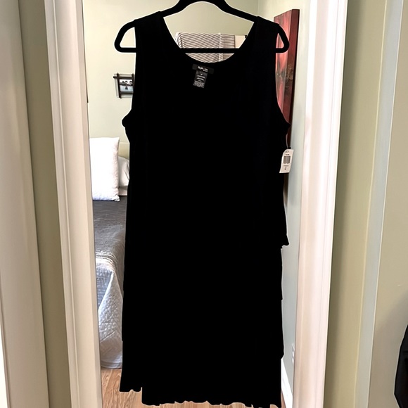 Indigo and Black Style and Co ruffled dresses - Picture 3 of 10